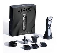 Pro Max Zlade Ballistic Pro Max All in One Trimmer da uomo, rasoio per barba, corpo, naso e orecchie, rasoio viso, durata 90 minuti, durata non stop, supporto di ricarica 2 in 1 USB C o wireless