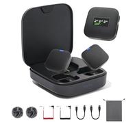 Pro Mini microfono wireless Lavalier per iPhone 15 fotocamera USB-C telefono portatile, uscita digitale/analogica 48 KHz 24 bit, cancellazione del rumore oltre il 95%, batteria 30H piccolo