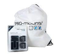 PRO-mounts Battery Kit Hero5/ Hero6/ Hero7 Black