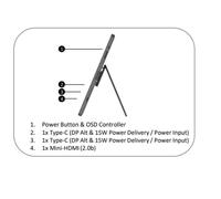 MSI Pro MP161 E2 Monitor portatile Nero 39,6 cm (15.6") LED 1920 x 1080 Pixel