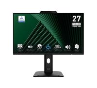 MSI PRO MP272PMG 27″ 1080p 120Hz IPS Altoparlanti Fotocamera USB HDMI DP FreeSync VESA Nero
