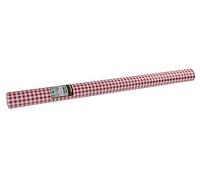 Pro Nappe - Cod. 802070I - Tovaglia monouso in carta goffrata rivestita con protezione per non rovinarsi, tinta con inchiostro conforme al contatto alimentare - Rotolo 1,20 x 20 Mt - Rosso Vichy