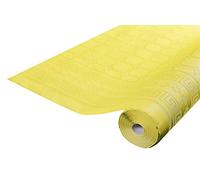 Pro Nappe - Cod. R482520I - Tovaglia a rotolo in carta damascata 1,18 x 25 Mt - 83 coperti - Carta dal motivo universale, offre eleganza e sobrietà - Colore giallo