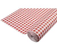 Pro Nappe - Cod. R482570I - Tovaglia a rotolo in carta damascata 1,18 x 25 Mt - 83 coperti - Carta dal motivo universale, offre eleganza e sobrietà - Colore rosso vichy
