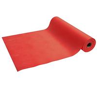 Pro Nappe - Cod.R732409I - Runner da tavolo monouso in Spunbond - Rotolo 0,40 x 24 Mt pretagliato ogni 1,20m - Materiale antistrappo, idrorepellente e facile da pulire - Conf. da 4 rotoli rosso