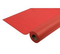 Pro Nappe R781009I Tovaglia monouso in tessuto non tessuto spunbond lunghezza 10 m larghezza 1,20 m (per rotolo) colore rosso, resistente agli strappi, impermeabile e lavabile