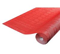 Pro Nappe - Rif. R480621I - 12 tovaglie usa e getta carta damascata in rotolo 6 m di lunghezza x 1,20 m di larghezza - Colore rosso - Carta damascata dal motivo universale chic e classico