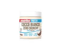 PRO NUTRITION Crema Zero Biancococco Crunchy 350gr, Crema Spalmabile al Gusto di Cioccolato Bianco e Cocco, 28% di Proteine, Crema Proteica Zero Zuccheri, Maltitolo - A Base di Proteine Isolate del