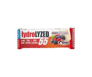 PRO NUTRITION HYDROLYZED BAR da 55 Gr FRUTTI DI BOSCO - Barretta con il 100% di proteine Optipep 90 inst. DH4 prodotte da Carbery con L-Glutammina 100% Kyowa Quality® (Box da 10 Pezzi da 55 Gr)