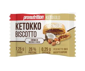 PRO NUTRITION KETOKKO BISCOTTO 50 GR Crema di Nocciole-Cocco