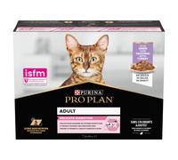 PRO PLAN Delicate Digestion - Alimento umido per gatti al tacchino in salsa, 10x85 g