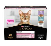 PRO PLAN Delicate Digestion - Alimento umido per gatti con tacchino e pesce dell'oceano in salsa, confezione da 10 x 85 g