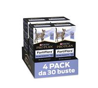Pro Plan Forti Flora, mangime complementare per gatti per sostenere la salute intestinale, con probiotici, confezione da 4 (4 x 30 compresse masticabili)