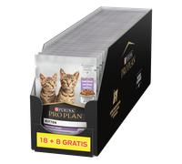 PRO PLAN Nutrisavour Kitten Food pezzi delicati con tacchino in salsa 26x85g (18+8 GRATIS)