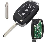 Pro-Plip Chiave completa con elettronica da programmare compatibile con Hyundai Elantra I10 I20 HB20 Telecomando vergine ID46 Lama HYN14R