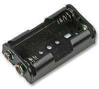 Pro Power 23VB21B - Supporto per batteria AA a contatto con molla elicoidale, chiusura a scatto laterale
