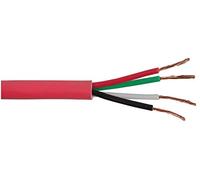 Pro Power 4CSPKCBL1.50RED50 m 4 Core non schermato cavo altoparlante, 30/0,24 mm, rosso, 50 m