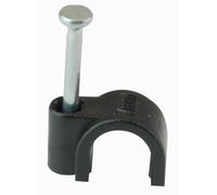 PRO POWER - Fermacavi rotondi neri 7,0 mm Confezione da 100