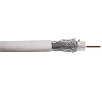 Pro Power RG6UALWHT - Cavo coassiale RG6U, bobina da 100 m, colore: Bianco