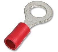 Pro Power ST1-5.0 10PK Ring Crimp Terminal, Rosso, M5, 25A, confezione da 10