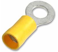 PRO POWER - Terminale a crimpare ad anello giallo 6,0 mm 48 A, confezione da 100