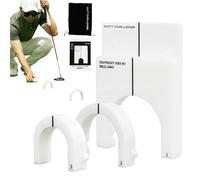Pro Putting Gates - Tazza portatile da interni, Putting Gate Pack | Allenatore di putter da golf da interno per pratica in cortile, tazza compatta avanzata da golf con borsa protettiva per