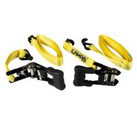 Pro-Safe, set 2 nastri tensori con cricchetto a doppio gancio - 5 m