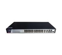 Hikvision Digital Technology DS-3E2528P(B) switch di rete Gestito Gigabit Ethernet (10/100/1000) Supporto Power over (PoE) Nero [DS-3E2528P(B)]