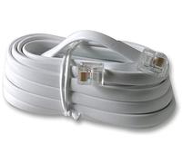 Pro Signal 31032R - Cavo modem da spina RJ12, 5 m, colore: Bianco