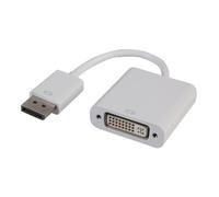 PRO SIGNAL - Adattatore DisplayPort a DVI maschio a femmina - bianco