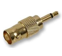 PRO SIGNAL - Adattatore, presa BNC per presa jack da 3,5 mm, oro