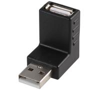 PRO SIGNAL - Adattatore USB 2.0 tipo A maschio-femmina ad angolo verso l'alto