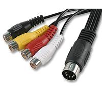 Pro Signal - Cavo adattatore 5 pin 180 gradi DIN maschio a 4 RCA femmina
