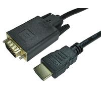 PRO SIGNAL - Cavo da HDMI a VGA, connessioni placcate oro, 1 m nero