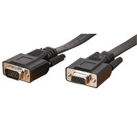 PRO SIGNAL - Cavo di prolunga piatto VGA maschio-femmina, 3 m nero