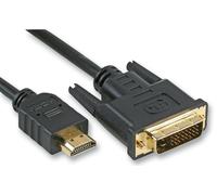 PRO SIGNAL Cavo HDMI a DVI-D, 10m, Connettori Dorati, Nero