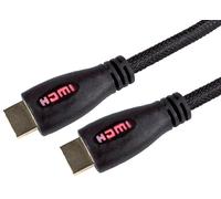 PRO SIGNAL Cavo HDMI High Speed 5m con Ethernet e Display LED Rosso