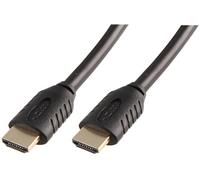 PRO SIGNAL Cavo HDMI High Speed con Ethernet, Dorato, 10m Nero