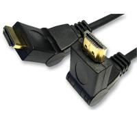 PRO SIGNAL Cavo HDMI Maschio-Maschio Girevole, 1m, Nero