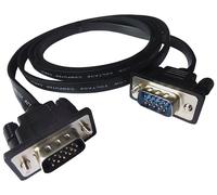 PRO SIGNAL - Cavo monitor piatto VGA maschio-maschio, 5 m nero