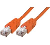 Pro Signal Cavo Patch Ethernet RJ45 a RJ45 Cat5e S/FTP FTP, Lunghezza 0,2 m, Colore: Arancione