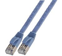 PRO SIGNAL - Cavo patch Ethernet STP Cat6a piatto, 5 m blu