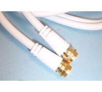 PRO SIGNAL - Cavo satellitare da spina F a spina F, 2 m bianco