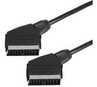PRO SIGNAL - Cavo Scart da maschio a maschio, 2 m nero