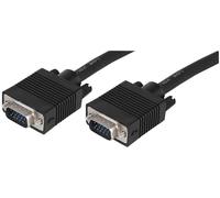 PRO SIGNAL - Cavo SVGA (D Sub) a 15 pin maschio a maschio, 0,3 m nero