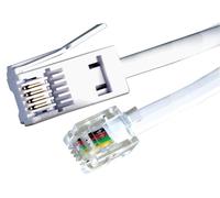 PRO SIGNAL - Cavo telefonico bianco da RJ11 a BT (BT431A) - 3 m