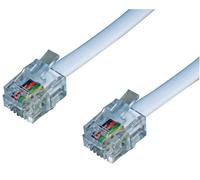 PRO SIGNAL - Cavo telefonico da RJ11 a RJ11, 3 m, bianco