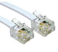 Pro Signal Cavo Telefonico DSL RJ11 Maschio-RJ11 Maschio Nero/Bianco