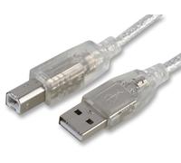 PRO SIGNAL - Cavo USB 2.0 da spina A a spina B, 3 m trasparente