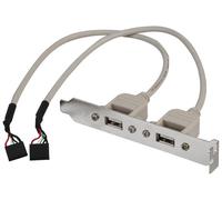 PRO SIGNAL - Presa USB 2.0 su staffa con lunghezza del cavo di 0,25 m